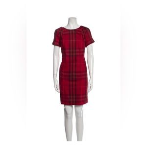 Burberry Brit Shift Dress Red Plaid. Size 10 Excellent condition